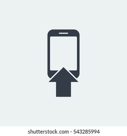 smart phone icon website flat design