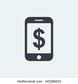 smart phone icon website flat design