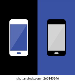 smart phone icons set great for any use. Vector EPS10.