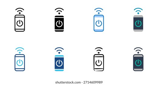 Los iconos del teléfono inteligente establecen una colección de Vector de estilo múltiple. 
