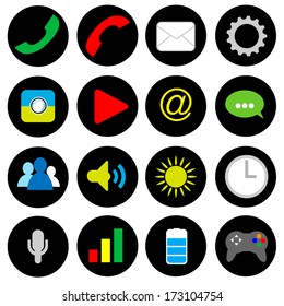smart phone Icons, vector illustration