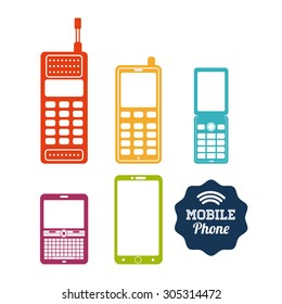 Smart phone icons, vector illustration eps 10 graphic