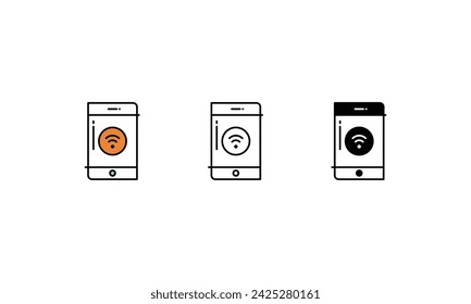 Smart Phone icons vector strock illustration