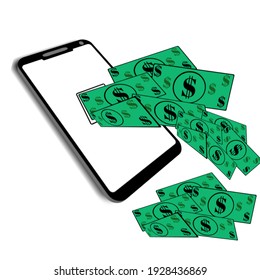 smart phone illustration can make money