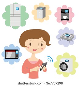 Smart phone with Internet of things