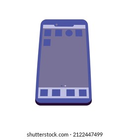Smart phone isolated illustration vector