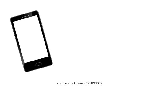 Smart phone isolated on white background vector