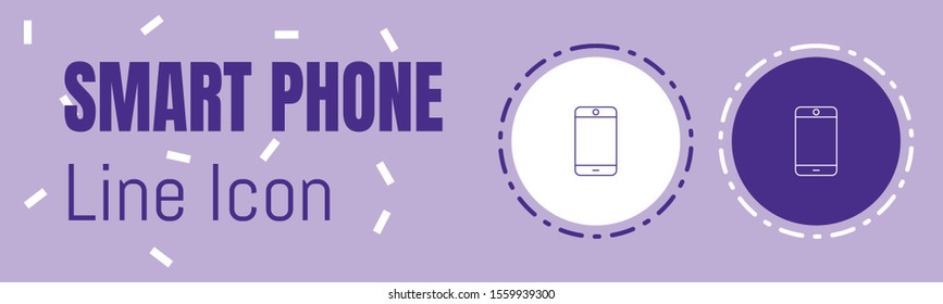 Smart Phone Line icon. Useful Graphic elements for All Kinds of Designing Work.