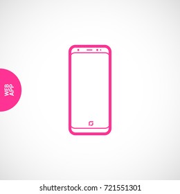 smart phone line vector icon