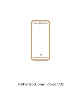 smart phone line vector icon