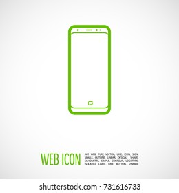 smart phone line vector icon