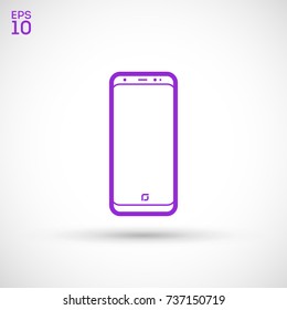 smart phone line vector icon