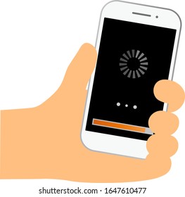 A smart phone load screen