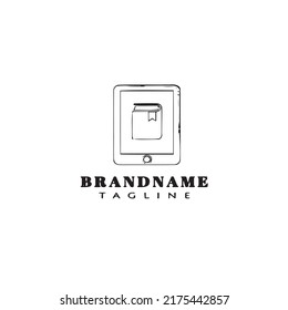 smart phone logo cartoon icon design template black modern isolated vector