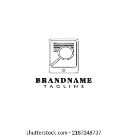 smart phone logo cartoon icon design template black modern isolated vector