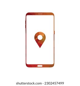 Smart phone logo design. mobile vector illustration with map pin location icon. - Powered by Shutterstock - Get 15% off with code: PIKWIZARD15