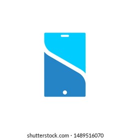 smart phone logo design vector