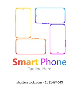 smart phone logo is a simple logo, smart phone template, compatible for any company.