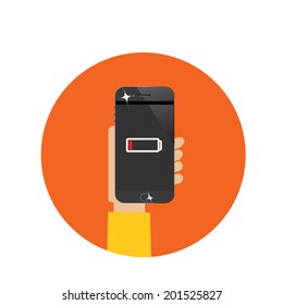 smart phone with low battery