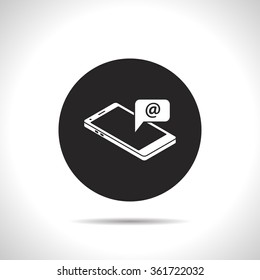 smart phone message 3d isometric icon