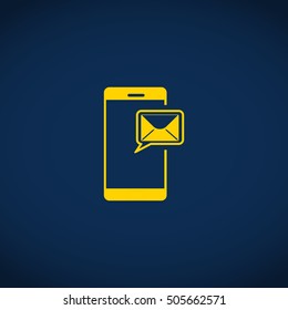 smart phone messages  icon