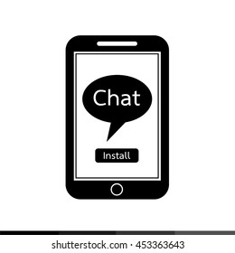 Smart Phone Mobile Application icon illustration design