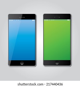 Smart phone, mobile phone, realistic vector illustration.