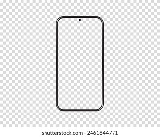 Smartphone-Mock-up isoliert
