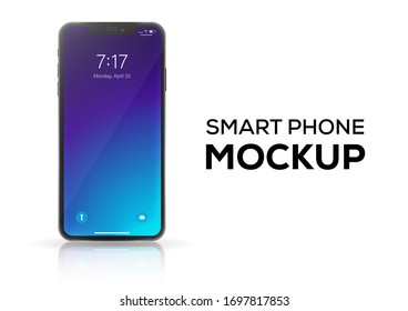 smart phone mockup template vector