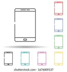 Icono de juego de varios colores para teléfonos inteligentes. Línea delgada simple, contorno vectorial de iconos web para ui y ux, sitio web o aplicación móvil