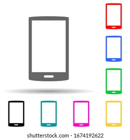 smart phone multi color style icon. Simple thin line, outline vector of web icons for ui and ux, website or mobile application