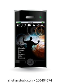Smart phone with music application