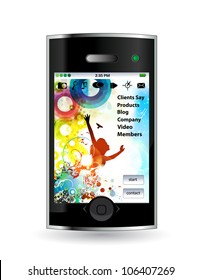 Teléfono inteligente con aplicación de música