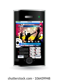 Smart phone with music application