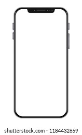 Smart phone on white background