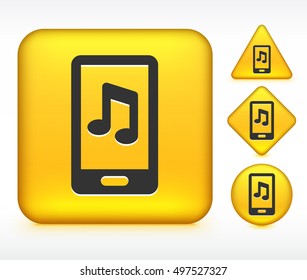 Smart phone on Yellow Multi Shape Buttons