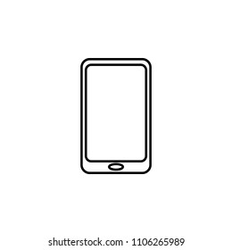 smart phone outline icon. Element of equipment icon for mobile concept and web apps. Thin line smart phone outline icon can be used for web and mobile on white background