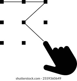 Smart Phone Password, Pattern Unlock Icon