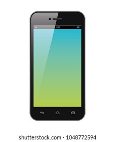 Smart phone. Realistic mobile phone