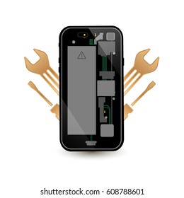 Cell Phone Repair Logo Images Stock Photos Vectors Shutterstock