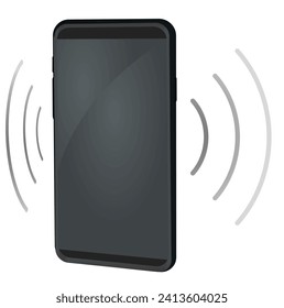 Smart phone ringing icon. vector illustration