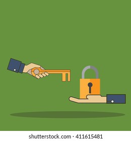 Smart phone security concept. protection symbol.