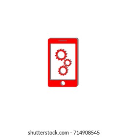 Smart phone with seo. 3D icon