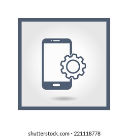 Smart phone services icon.
