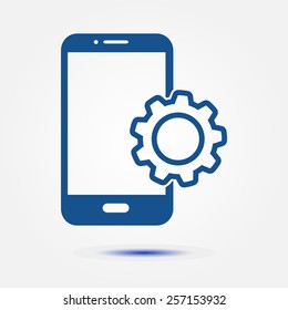 Smart phone services icon.