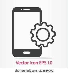 Smart phone services icon.