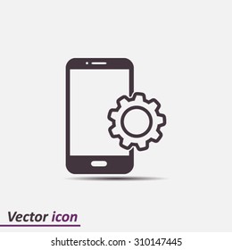 Smart phone services icon.