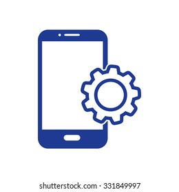 Smart phone services icon.