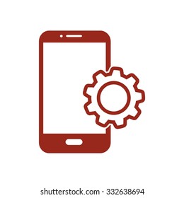 Smart phone services icon.
