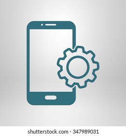 Smart phone services icon.